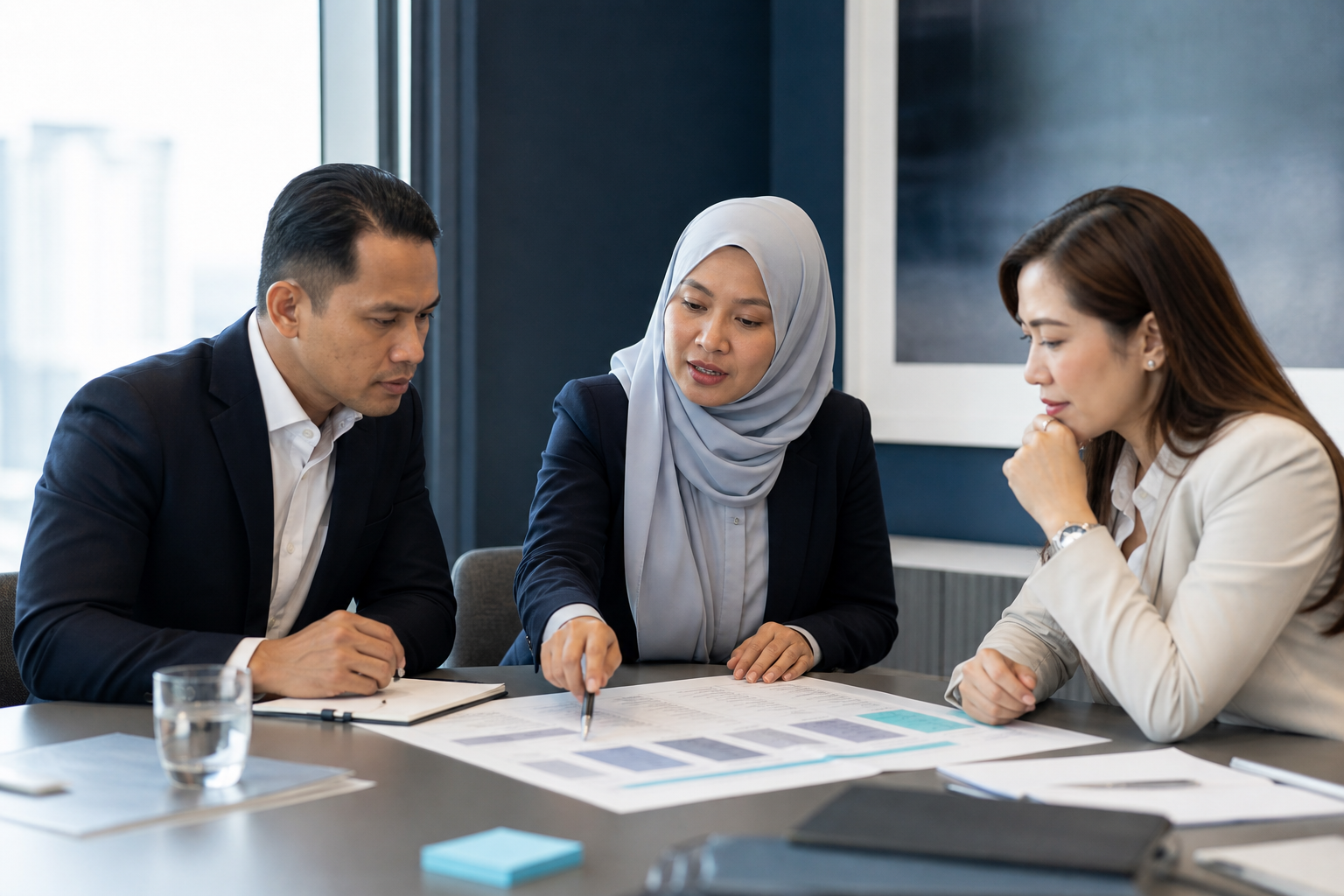 Malaysian training consultant and organisational leaders defining workforce outcomes